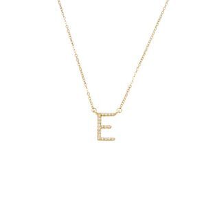 Suzy Levian 14K 0.1 Ct. Tw. Diamond Initial Necklace